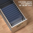 thumbnail image 2 of Hanging File Folder Frame,Legal/Letter Size,Adjustable Length 16-25 inches,12.598" W 9.45" H, Folders Holder for Desktop Organizer and Metal Rail in Filing Cabinet Drawer,1 Set, 2 of 4