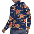 thumbnail image 6 of Salouo Bowling Ball And Flame Pattern Men's Fall Hoodie Sweatshirt,Sport Hoodie with Pockets for Men Pullover Casual Hooded Sweatshirt-Large, 6 of 7