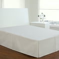 thumbnail image 3 of Fresh Ideas Bedding Tailored Bed Skirt, Classic 14” Drop Length, Pleated Styling, Twin, White, 3 of 5