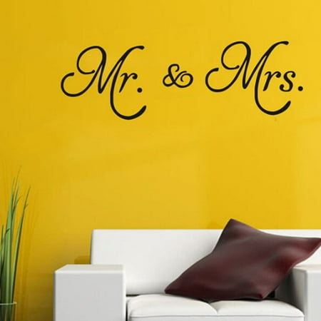 Home Wall Letters Wall Sticker Clearance,Kapmore Mr. & Mrs. Letter Removable Wall Decal Wall Sticker Decor for Home Living Room Bedroom ()