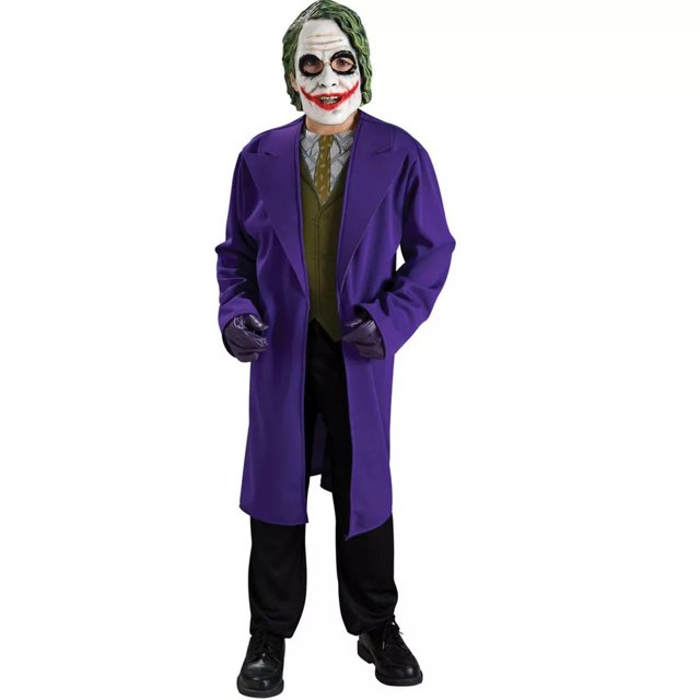 Batman: The Dark Knight - Disfraz El Joker para Niños/Niñas (Morado, Verde, Blanco)