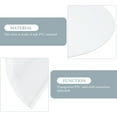 Clear PVC Round Table Mat Tablecloth Protector Anti-Scald Transparent ...