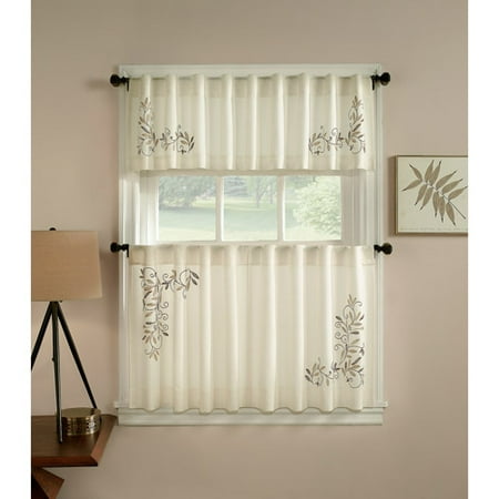 - CHF & You Scroll Leaf Back Tab Rod Pocket Tier Set of 2 or Valance