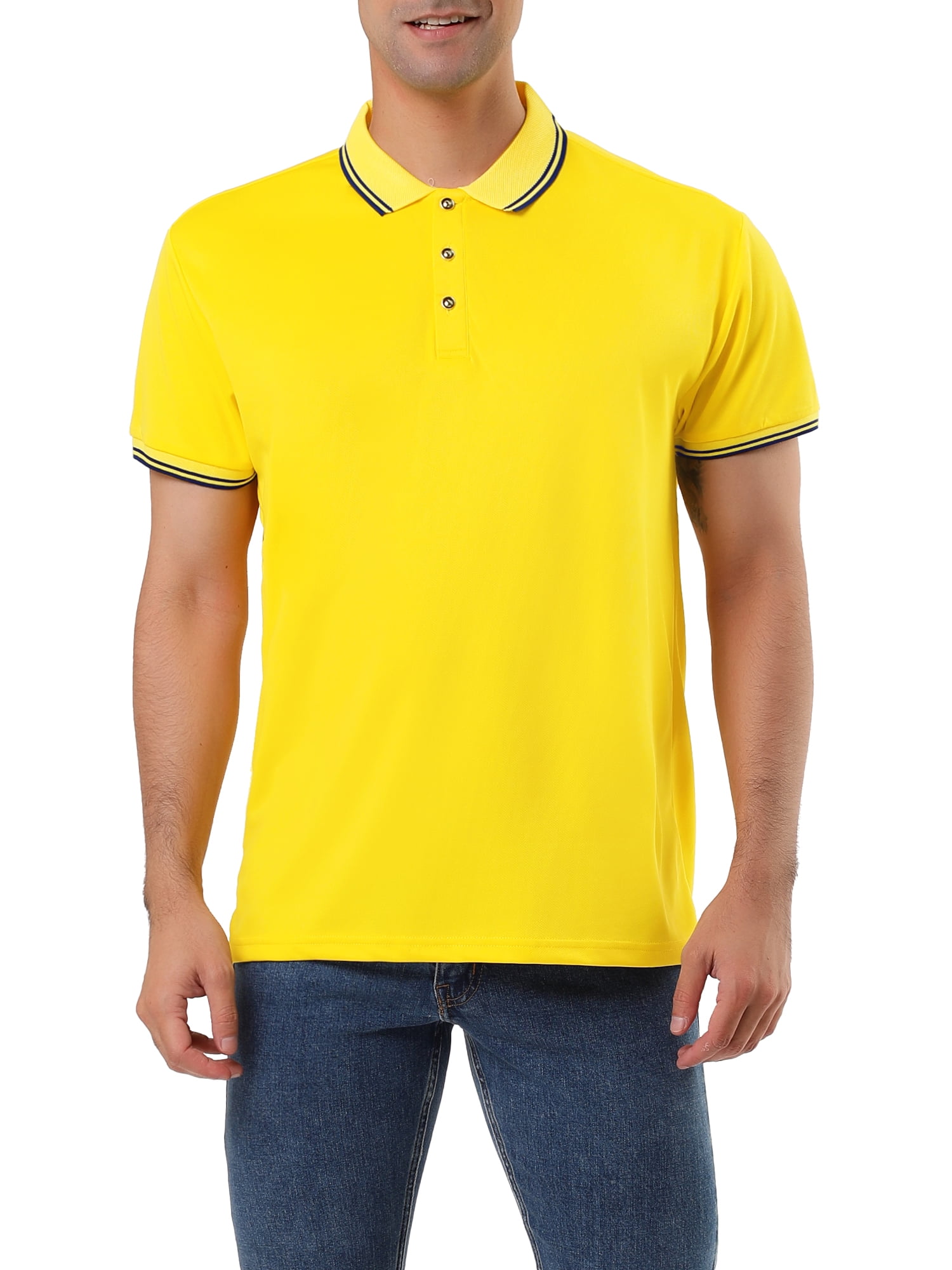 big and tall yellow polo shirt