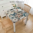 thumbnail image 2 of nygtbtfer Tablecloth, Fitted Table Cover with Elastic for Tables, Summer Botanical Table Cloth Outdoor Indoor Dinning Party Tablecloths, 2 of 7
