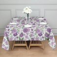 thumbnail image 3 of Pioneer Flower Floral Print Pattern Square Tablecloth,Waterproof Square Table Cover,Wipeable Spillproof Washable Table Cover for Home Kitchen Party Decor 42"X42"(107x107cm), 3 of 6
