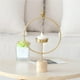 thumbnail image 3 of Portavelas De Pájaro, Candelabro De Círculo De Hierro, Adorno Geométrico, Adornos Para Manualidades Con Luz De Té, Regalo Para El Hogar, Fiesta De Boda Speravity HA022741-00, 3 of 7