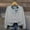 Grey, variant on Women's 2024 Autumn/Winter New Solid Color Printed Fashion Casual V Neck Cardigan Long Sleeve Coat Womens Cardigans Fall Cardigan Polyester Long Cardigans for Women Lightweight Womens Button up