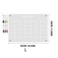 thumbnail image 3 of DPTALR Transparent 2mm Acrylic Weekly Planner Memo Board With Pen And Magnetic Stickers, 3 of 3
