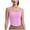 Pink, variant on Timegard Yoga Tank Tops for Women Scoop Neck Back Crisscross Stretch Skinny Workout Running Gym Tops