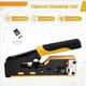 thumbnail image 4 of Herramienta de Crimpado RJ45 Cat7, Herramienta de Crimpado Ethernet, Cortador de Cables, Crimpadora para Conectores de Paso Cat7, Cat6a, Cat6 y Cat5e., 4 of 5