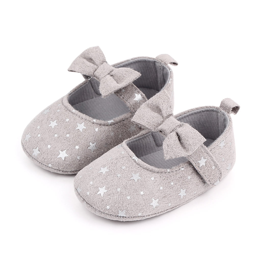 Toddler Baby Girls Princess Shoe Slip-On Flat Anti-slip Soft Sole Shoes