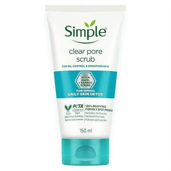 Simple Daily Skin Detox Clear Pore Facial Scrub 150 m