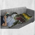 thumbnail image 6 of Windmill Soft Flannel Fleece Throw Blanket, Serene Vast Traditional Garden with Blossoming Flowers Trees and Dutch Tulips, Cozy Plush for Indoor and Outdoor Use, 70" x 90", Multicolor, by Ambesonne, 6 of 6