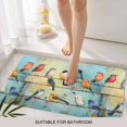 thumbnail image 6 of Colorful Birds Doormat Outdoor Entrance 16"x24", Modern Oil Painting Art Spring Absorb Moisture Dirt Door Mats, Non-Slip Rubber Backing Floor Mats Indoor, Low-Profile Front Door Rugs, 6 of 9