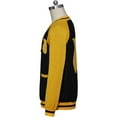 thumbnail image 5 of Classic Yellow Sweater Cardigan Coat Knitted Jacket Open Front Button Sweaters for Adult, 5 of 7