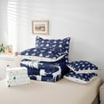 thumbnail image 6 of jejeloiu Xmas Tree Twin Bedding Sets 7-Piece,Christmas Reindeer Bedding Comforter Set,Blue White Snowflake Sheet Sets For Girls,Microfiber Bedroom Decor Reversible, 6 of 8