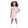 thumbnail image 2 of Minnie Mouse Toddler Girls Short Sleeve Tee and Cotton Skirtall Set, 2 Piece, Sizes 12M-5T, 2 of 8