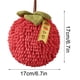 thumbnail image 2 of Toalla de mano con diseño de bolas de felpa, juego de toallas con asa para colgar, toalla suave y absorbente con diseño de bolas de frutas decorativas, juego de toallas para cocina y baño,, 2 of 8