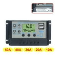 thumbnail image 2 of PWM 12V/24V Auto Solar Panel Charge Controller LCD Dual USB Panel Output 5V Output Solar Panel Regulator 60A/50A/40A/30A Charge ,Simple and Convenient to Set, 2 of 6