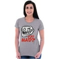 thumbnail image 3 of Troll Face You Mad Trollface Meme Men's Graphic T Shirt Tees Brisco Brands S, 3 of 4