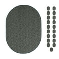 thumbnail image 1 of Furnish My Place Modern Indoor/Outdoor Commercial Green Rug, Modern Area Rug, Baby Nursery Mat, Pet-Friendly Carpet for Living Room, Playroom, Made in USA, 2' x 4' Oval - Set of 20, 1 of 5