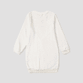 thumbnail image 3 of PatPat PatPat Kid Girl Dresses Flip Sequin Letter Heart Pattern Pink Sweatshirt Dresses Sizes 4-12, 3 of 6