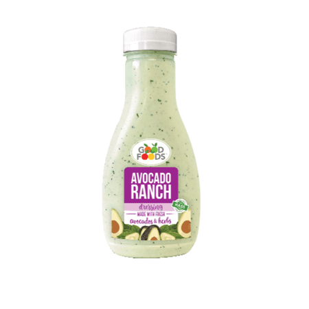 - Pack of 2 - Goodfoods Avocado Ranch Dressing, 8.7 FOZ