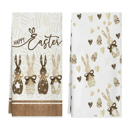 Spring Home Kitchen Decoration Easter Dish Towels Easter Bath Hand Towels Washcloth Towel Easter Decorations Seasonal Kitchen Towels Housewarming Gift Party Supplies Easter Tea Towel 1PC 23.6 x15.7