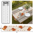 thumbnail image 3 of Burnt Orange Pumpkins Fall Table Runner Linen Burlap Table Runner 60 Inches Long Thanksgiving Maple Leaves Autumn Rustic Dresser Scarves for Kitchen Island Coffee Dining Room Party Decor 13"x60", 3 of 8
