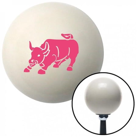 American Shifter Pink Bull Ivory Shift Knob with M16 x 1.5 Insert Shifter Auto Manual Custom Brody