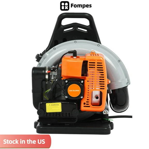 Fompes 205 MPH 665CFM 63cc Gas 2-Stroke Leaf Blower Backpack Blower with Tube-Mounted, High Strength Snow Blower for Outdoor