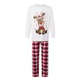thumbnail image 2 of Family Christmas Pajamas Matching Set Classic Reindeer Long Sleeve Sleepwear set with Dog, 2 of 10