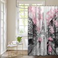 thumbnail image 2 of Blue 4 Pcs Shower Curtain Sets with Rugs, Flower Butterfly Bathroom Sets with Shower Curtain and Rugs, White Bathroom Decor, 2 of 7