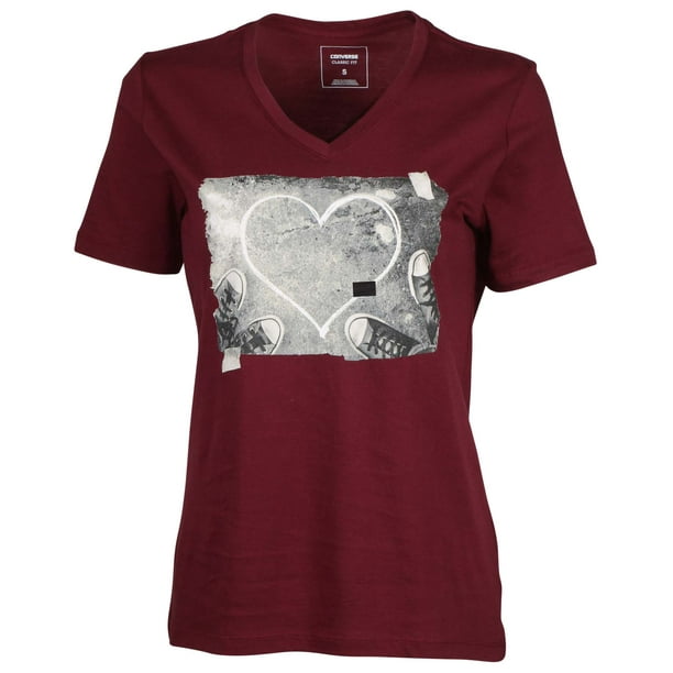 red converse t shirt women's