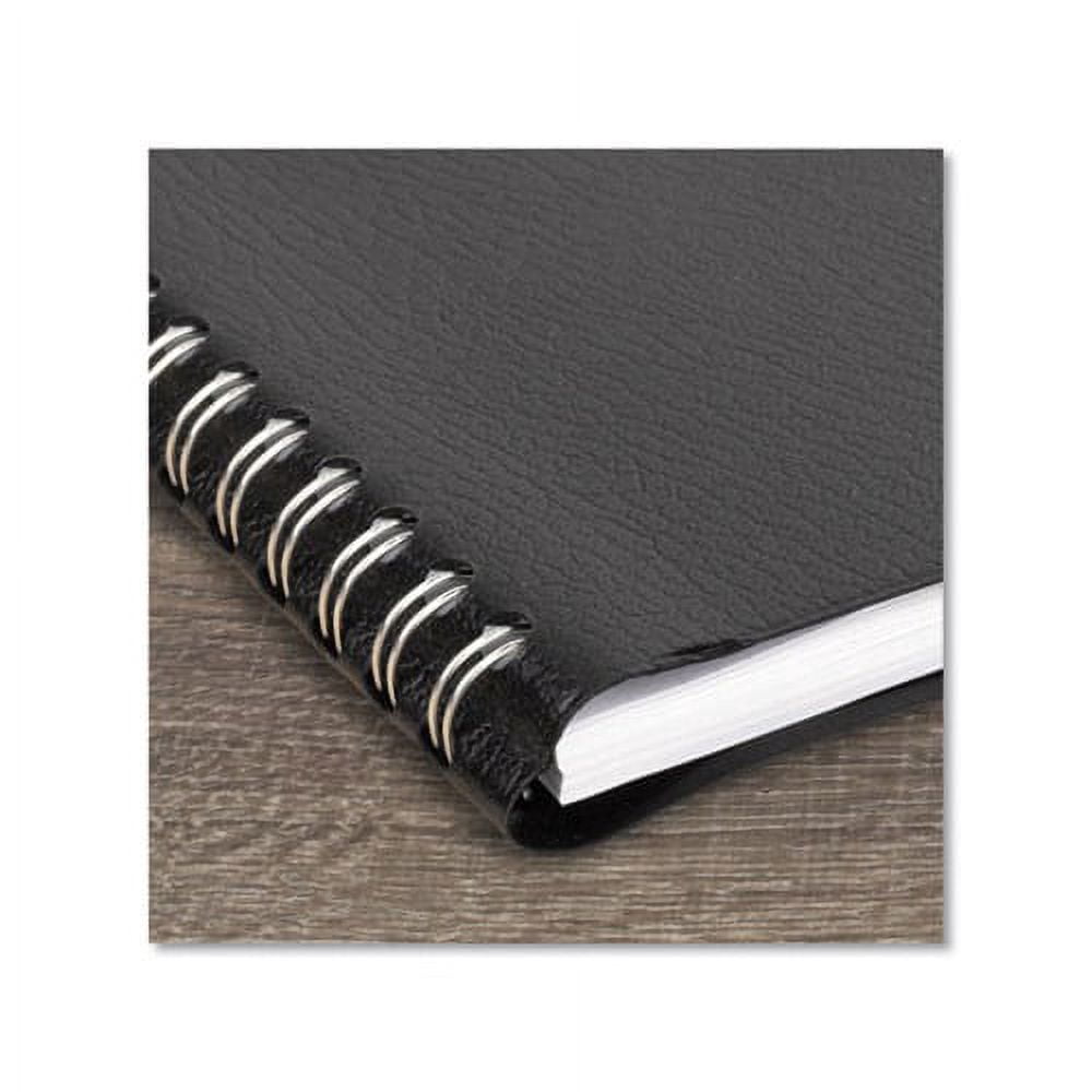 Block Format Weekly Appointment Book 8.5 x 5.5, Black, 2022