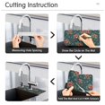thumbnail image 5 of Yayeee Faucet Mat for Kitchen Sink 14.7" Diatomite Long Splash Guard Pad, Floral Christmas, 2 Pack, 5 of 7