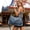 161#Blue, variant on Vintage Denim Handbag For Women Washed Jean Tote Bag 2 In 1 Convertible Crossbody Shoulder Bag With Top Handle Large Capacity Casual Travel Work Daily Use Durable Lightweight Design
