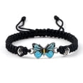 thumbnail image 1 of Bracelet Ajustable Tressé Papillon Charme Lot Cadeau Parfait B7 R4W6, 1 of 8