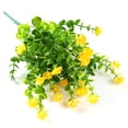 thumbnail image 2 of Advancent Flores artificiales colgantes de pared de plantas de plástico para exteriores, tamaño compacto, ahorro de espacio funcional, Decoración Amarillo, 2 of 6