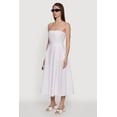 thumbnail image 3 of Womens Haute Monde Strapless Pleated Midi Dress with Zip Back, 3 of 4