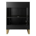 thumbnail image 6 of Fine Fixtures Opulence Collection 24 in. W x 18 in. D x 33 in. H Bathroom Vanity in Black Matte with White Ceramic Sink - Satin Brass hardware, 6 of 9