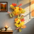 thumbnail image 4 of Thanksgiving Decoration Artificial Leaf Rattan Hanging Indoor Home Halloween Christmas Party Fireplace Decoration, 4 of 5