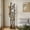 Ink Black, variant on LEDREM Freestanding Coat Rack Stand with 11 Hooks & 3 Shelves, Wooden Coat Tree with Removable 361° Swivel Wheels, for Entryway, Bedroom, Walnut Brown