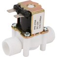 thumbnail image 1 of Solenoid Valve, DC 12V G1/2" NC Plastic Water Inlet Solenoid Valve 0.02-0.8 MPA Normally Closed Electric Solenoid Valve, 1 of 5