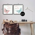 thumbnail image 3 of Believe In Dreams Butterflies Animals & Insects Graphic Art Black Framed Art Print Wall Art, Set of 2, 3 of 8
