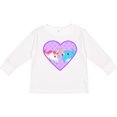thumbnail image 3 of Inktastic Unicorn and narwhal cute couple Boys or Girls Long Sleeve Toddler T-Shirt, 3 of 5