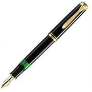 Pelikan Souveran M600 Fountain Pen - Black Gold Trim - Extra Fine Point