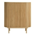 thumbnail image 3 of Unique Furniture Rounded Sliding Door Sideboard 43"W in Natural, 3 of 12