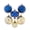 Blue, variant on Brown, Green & Burgundy Shatterproof Christmas Ornaments, 50 Count, by Holiday Time